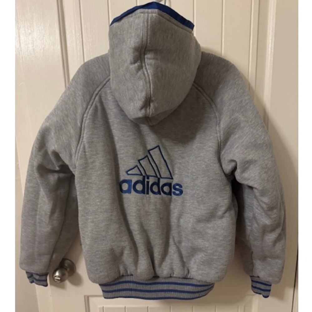 Adidas RARE Vintage Reversible Bomber Trefoil Coat Men's S - Picture 2 of 8